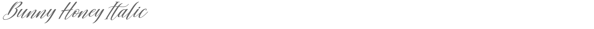Bunny Honey Bunny Honey Italic.ttf font preview